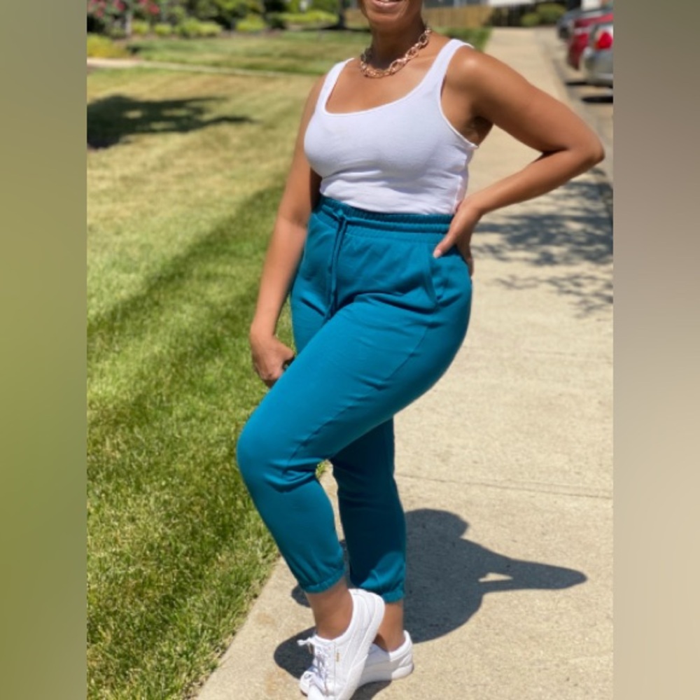 The Cozy Cute Sweatpants 2- Teal
